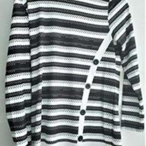 Black & White Large long sleeve dress